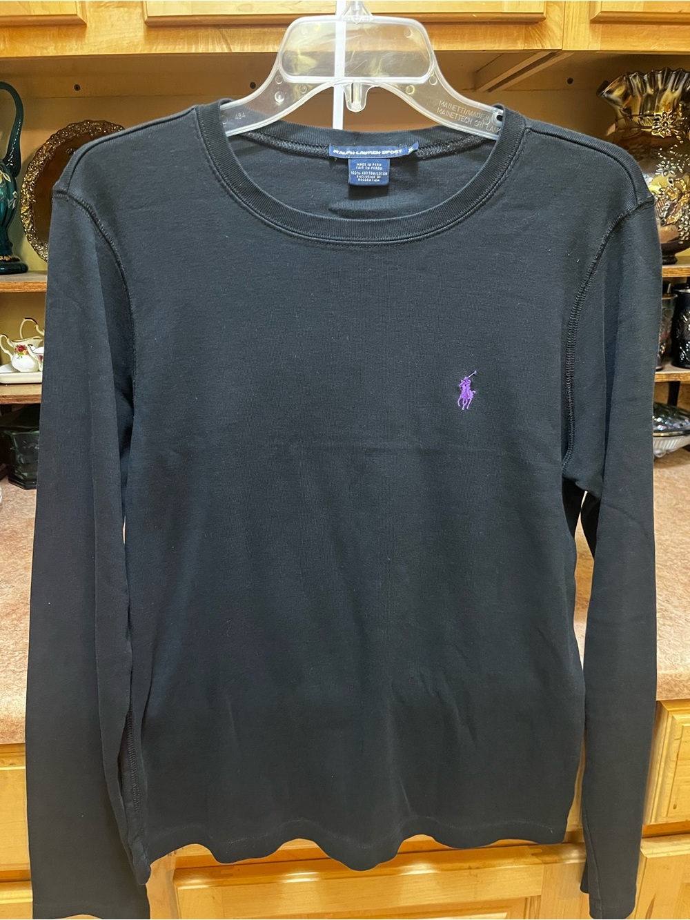 Ralph Lauren Sport Black Crewneck T-Shirt